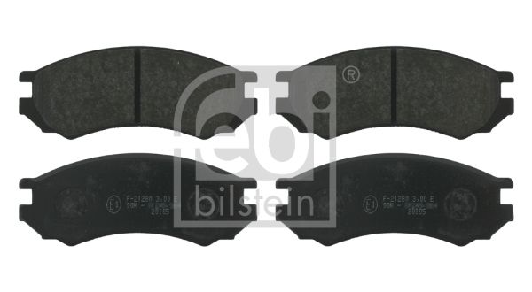FEBI BILSTEIN Комплект тормозных колодок, дисковый тормоз 16268